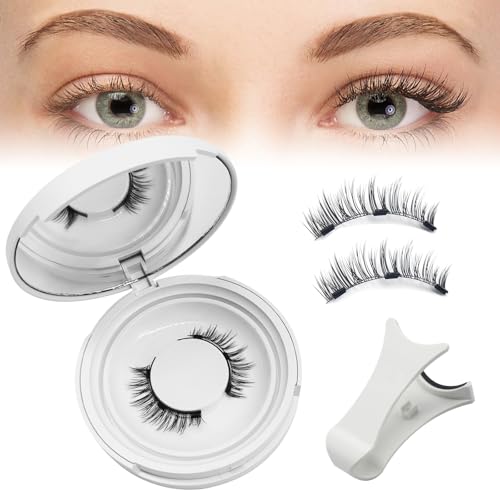 WAWJ® Natürlich Look Magnet Wimpern,Wasserdichtem Magnetic Lashes,Wiederverwendbare Wimpern Magnetisch,Magnetic Eyelashes,3D Effect Magnetic Eyelashes,No Glue Or Eyeliner Needed