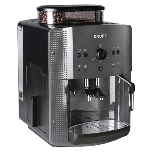 Krups Espressomaschine EA810B | 1,7 l | Farbe Schwarz | Kaffeevollautomat | freistehend | integriertes Mahlwerk | 1.450 W | Titan