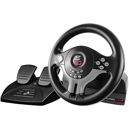 Subsonic Superdrive - Rennlenkrad / Lenkrad Driving Wheel SV250 mit pedalen und Schaltpaddles für Nintendo Switch - PS4 - Xbox One - PC