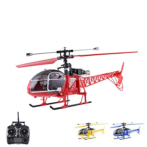 4.5 Kanal RC ferngesteuerter XL Single-Blade Hubschrauber, Helikopter mit Gyro-Technik, 2.4GHz-Fernsteuerung, Akku, Ladegerät und Ersatrotorblätter-Set