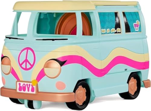 L.O.L. Surprise! 5-in-1 Grill & Groove Camper - Spielset mit vielen Überraschungen - Küche, Bühne & Mehr - Voll Ausgestattet - Für L.O.L. Surprise! Puppen & Pets - Zum Sammeln - Für Kinder ab 4 Jahren
