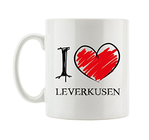 Pixxprint I Love Leverkusen Fun Tasse