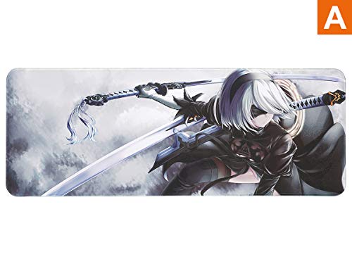 CoolChange Großes NieR Automata Gaming Mauspad, XXL Manga Tischauflage, Yorha Motiv A
