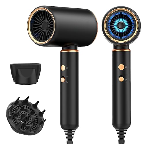 JANOLTY Föhn,Fön,Haartrockner Ionen mit Diffusor-Konzentrator-Düse | 2400W Turbo-Ultra-Leise-Motor|Haarfön 4-in-1|Mit Heiß- und Kaltzyklus|4 Heiz&2 Geschwindigkeitsstufen|mit Schnelle Aufheizung