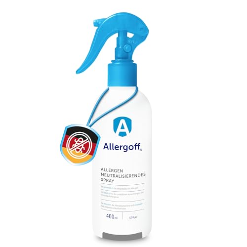 Allergoff Milbenspray 400ml - Allergenspray - 100% giftfrei - Milbenspray für Matratzen & Polster - Kinder- & tierfreundlich - 6 Monate Langzeitschutz - Ideal für Allergiker