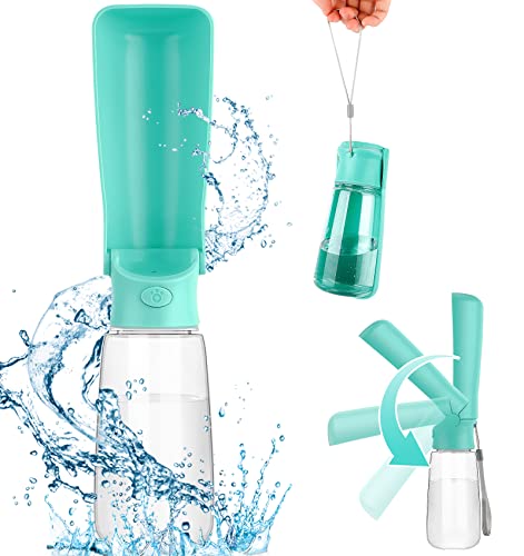 ENCOUN Trinkflasche Hunde, 550 ml Hundetrinkflasche, Trinkflasche Hunde für Unterwegs, Faltbare Trinkflasche Hunde, Tragbare Haustier Wasserflasche für Haustiere im Freien, Wandern, Reisen