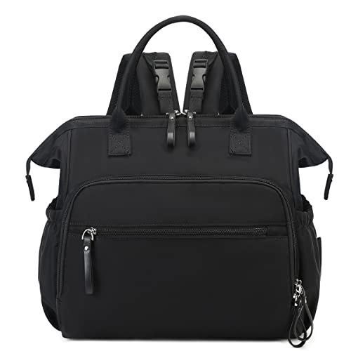 PAOIXEEL Wickeltasche mit großem Fassungsvermögen, wasserabweisendes Nylon, 3-Wege-Reiserucksack und Schultertasche mit Anti-Diebstahl-Taschen