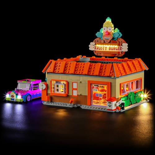 BRIKSMAX Licht für Lego The Simpsons: Krusty Burger 10352 - Compatible with Icons Bausteinen Modell - Ohne Lego Set