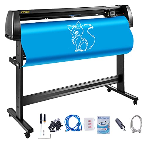 VEVOR 53 Inch Vinyl Schneideplotter Vinyl Cutter Plotter 1350 mm Slogan Cutting Plotter Desktop Machine mit der Software