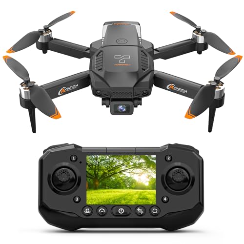 F205 Drohne mit Kamara für 2.4 inch Screen, Brushless Motor FPV Drohne für Erwachsene, Auto-Hover, Gestensteuerung, 8G SD mit Kartenleser, One-Key Start für Anfänger