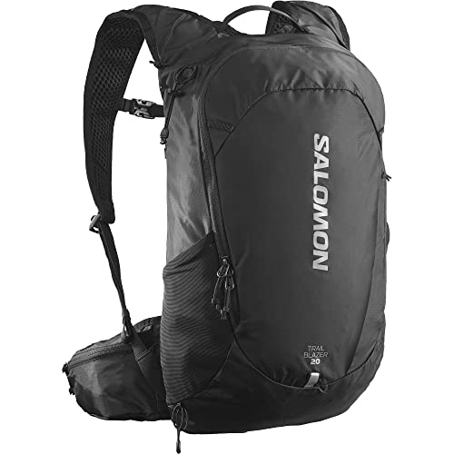 Salomon Trailblazer 20 Unisex-Wanderrucksack, Vielseitigkeit, Einfach zu handhaben, Komfort und geringes Gewicht, Schwarz