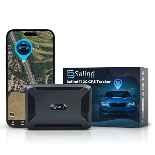 SALIND GPS - Salind 11 2G - GPS-Tracker für Auto, Motorrad, Fahrzeuge & LKW´s mit Magnet - Ortungsgerät mit Echtzeit-Tracking, Lange Akkulaufzeit - bis zu 90 Tage im Standby - Alarme - Geozaun