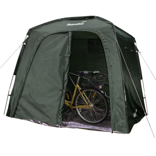 Skandika Storage Tent L | Gerätezelt, Fahrradgarage, 1,7m Stehhöhe, wasserdicht, Winterfest, mit Boden, Lagerzelt, Unterstand, Fahrrad Garage, Zelt | Outdoor, Garten, Camping