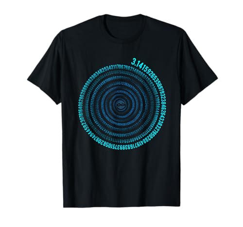 Irrationale Zahl Pi Symbol Unendlichkeit Helix Spirale Mathe T-Shirt