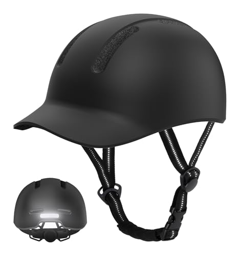 KINGLEAD Fahrradhelm,Urban Commuter Helm,Stylischer Fahrrad Helm Herren und Damen für Radfahren Trekking City Roller Helm Herren Verstellbarer Helm