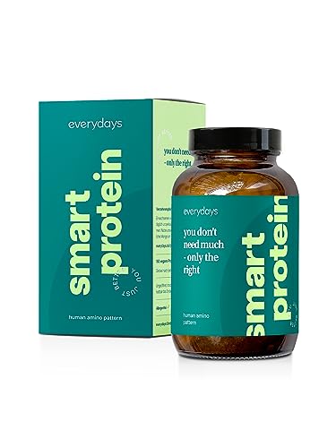 everydays SMART PROTEIN Aminosäuren Komplex hochdosiert 180 Tabletten - Hochreine Vegane Protein Alternative aus kristallinen Aminosäuren - Alternative zu Eiweiß Shakes