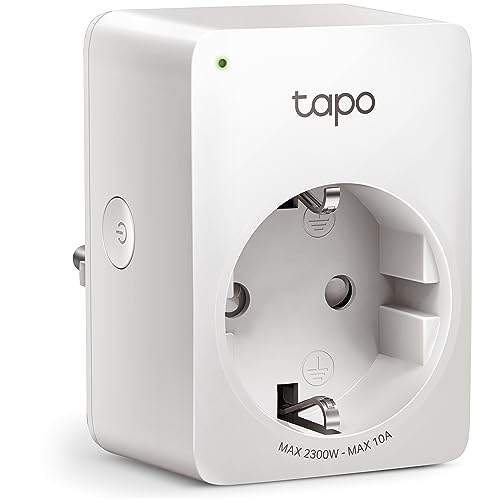 TP-Link Tapo WLAN Smart Steckdose Tapo P100, Smart Home WiFi Steckdose, Alexa Zubehör, funktioniert mit Alexa, Google Home, Tapo App, Sprachsteuerung, Fernzugriff, Kein Hub notwendig, Mini, Weiß