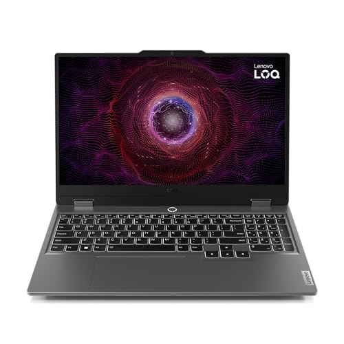 Lenovo LOQ Gaming Laptop | 15.6' Full HD 16:9 Display | 144Hz | AMD Ryzen 7 7435HS | 24GB RAM | 1TB SSD | NVIDIA GeForce RTX4060 TGP 105W | G-Sync | Win11 Home | QWERTZ | grau | AI Chip LA1