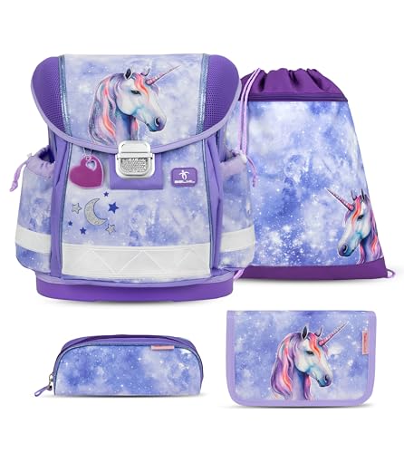 Belmil Classy Schulranzen Set 4 - teilig (403-13/AG/S) (Mistyc Luna)
