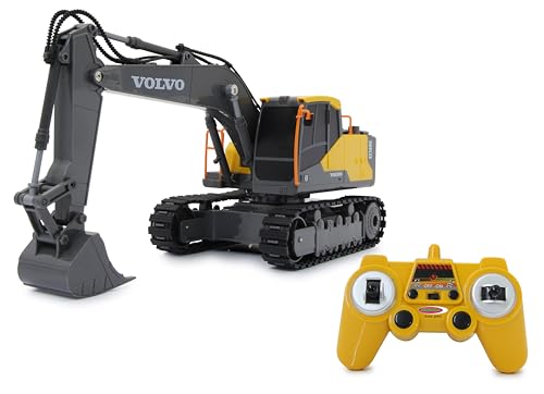 JAMARA Bagger Volvo EC160E 1:26 2,4GHz - 2,4GHz für Mehrspielerbetrieb, Offiziell lizenziert, Raupenantrieb, ferngesteuert