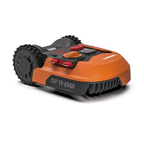 WORX Landroid L WR155E Mähroboter/Akkurasenmäher für große Gärten/Selbstfahrender Rasenmäher für einen sauberen Rasenschnitt im Handumdrehen, Orange, 2000 m2