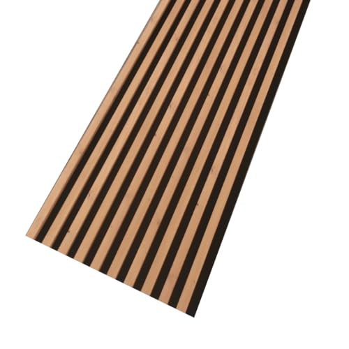 MEBANO. Akustikpaneele Holz 240 x 53 cm, Farbe: Eiche Artisan Wandpaneele, Holzpaneele Wand, Moderne Lamellenwand auf Filz, MDF Wandverkleidung