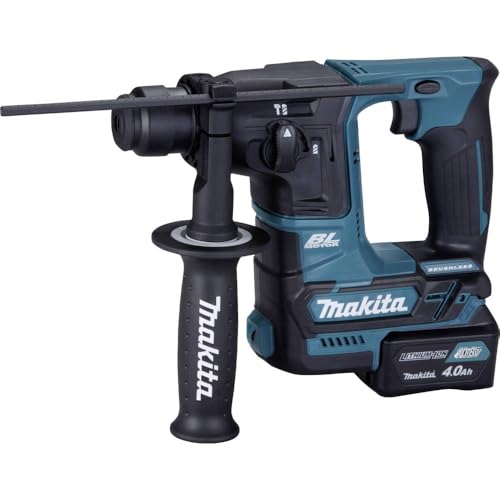 Makita HR166DSMJ Akku-Bohrhammer für SDS-PLUS 10,8 V / 4,0 Ah, 2 Akkus + Ladegerät im MAKPAC Petrol