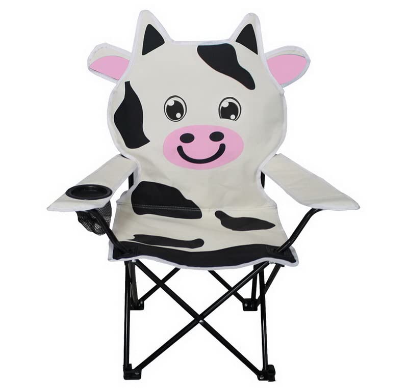 LINDER EXCLUSIV Kinder-Anglersessel mit Getränkehalter MC2504 Motivauswahl (weiß (Kuh))