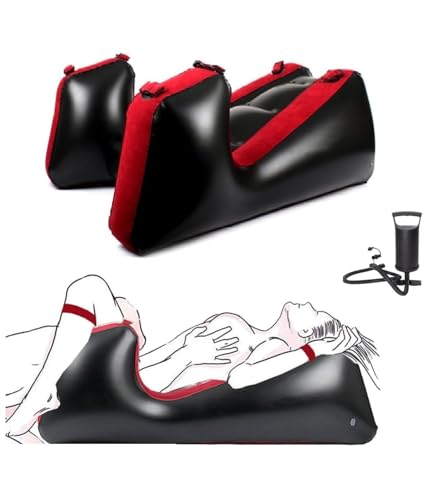 Multi-positions Bondage Rampe Inflatable Sessel Bett Aufblasbare Stuhl Sofa Lounge Geteilten Beinen SM Chair Kissen Couch mit Handschellen Fußfesseln