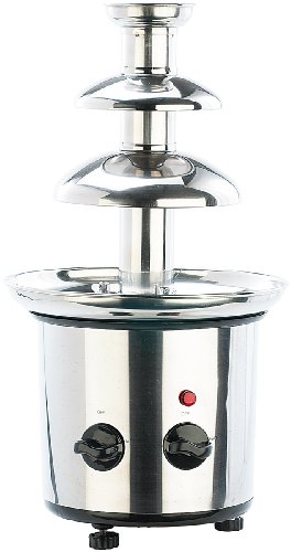 Rosenstein & Söhne Schokobrunnen: Schokoladen-Brunnen aus rostfreiem Edelstahl, 250 Watt (Schokoladebrunnen, Schokobrunnen Schokolade, Zimmerbrunnen)