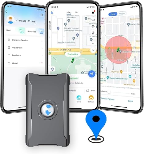 GPS-Tracker für Fahrzeuge, 100% Wasserdicht (IP67), Geo-Fence, Ferndiebstahl-Tracker,Echtzeit-Ortung per App, 30 Tage AkkulaufzeitAuto GPS Tracker mit SIM-Karte(S20 6000mAh)