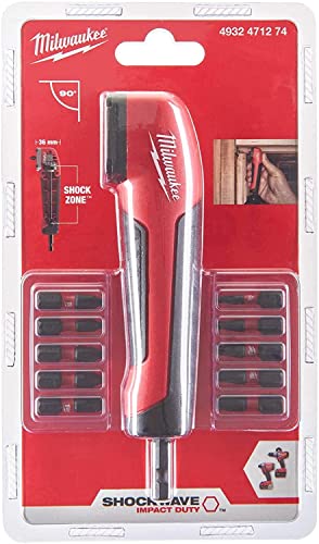 Milwaukee 4932471274 Shockwave Impact Duty Winkelaufsatz 11-teilig, Rot, 25 mm, Stück