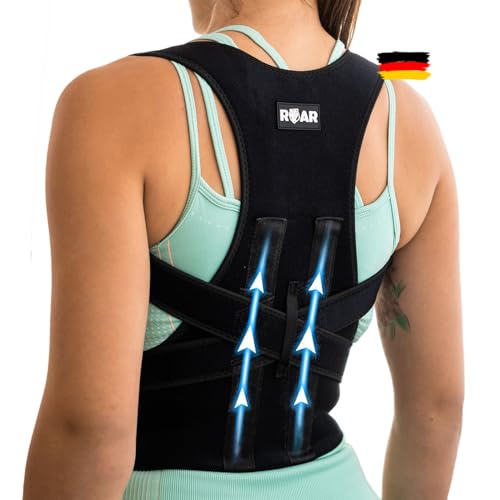Roar® Schultergurt Haltungskorrektur, Rücken Geradehalter Zur Haltungskorrektur, Posture Corrector, Rückengurt Geradehalter, Ruckengurtel Fur Schmerzen, Back korsett (S)