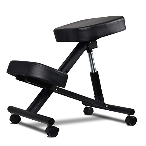 FRANKYSTAR Kniestuhl Ergonomischer Verstellbarer Kniehocker Sitzhocker Bürohocker für Zuhause und Büro