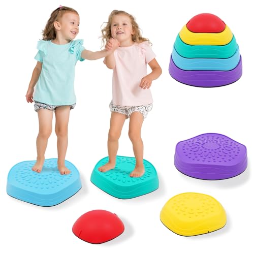 Balanciersteine für Kinder Stapelsteine balancieren Balanciersteine groß Stepping Stones Kids Hügelkuppen Steine Set