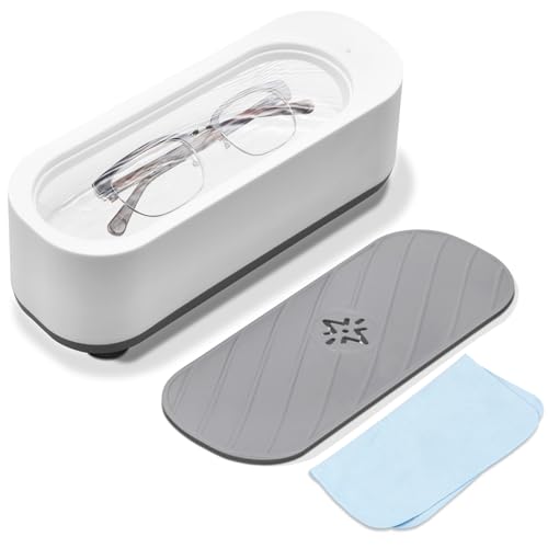 Ultraschallreinigungsgerät Brille Ultraschall Brillenreinigungsgerät Ultrasonic Sonic Cleaner Ultraschallbad 45000Hz Ultraschallreiniger Brille Für Reinigung Brillen Schmuck Uhren Zahnprothesen