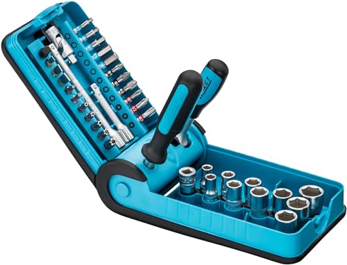 HAZET Steckschlüssel-Satz 856-1 I 38-teiliges Set I verschiedene Bits und Steckschlüssel I in moderner SmartCase