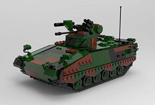 BlueBrixx 06051 Marke Xingbao – Schützenpanzer Marder, Bundeswehr aus Klemmbausteinen mit 1045 Bauelementen. Kompatibel mit Anderen Klemmbausteinmarken. Lieferung in Originalverpackung.