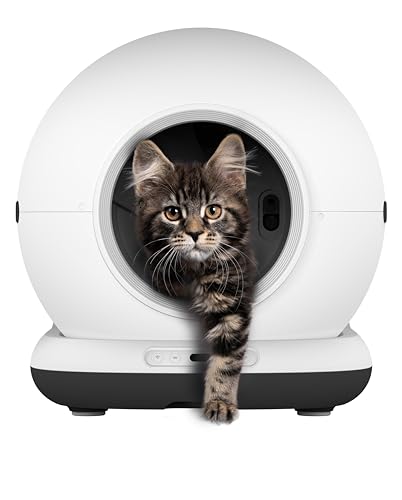 Zedar K1200 Automatisches Katzenklo – Selbstreinigende Katzentoilette mit App – Inkl. Katzenklo-Matte & 3 Rollen Müllbeutel – 82 L XXL