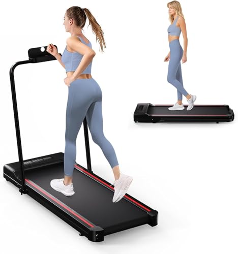FreepiFitness Laufband für Zuhause & Büro - Klappbares Elektrisches Walking Pad - 3-in-1 Folding Treadmill - Keine Installation