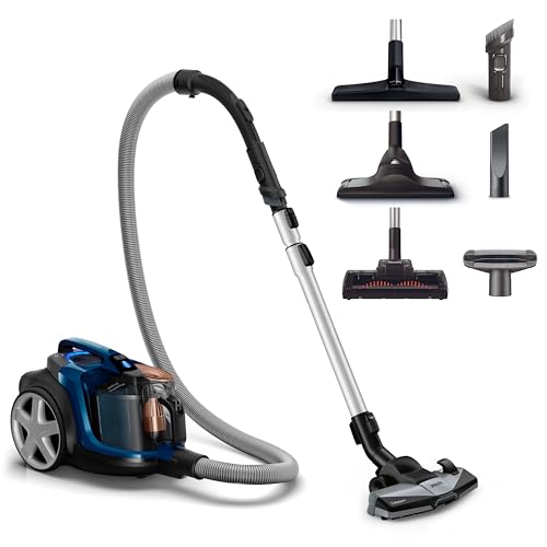 Philips PowerPro Expert Beutelloser Staubsauger – Kompakt, 900-W-Motor, PowerCyclone 8 Technologie für starke Saugleistung, Multi-Oberflächen-Reinigung, Allergy Lock, Super Turbo Bürste (FC9745/09)
