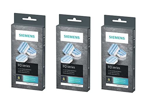 3er Pack Entkalkungstabletten 2in1 für Kaffeevollautomaten/Siemens EQ.series TZ80002