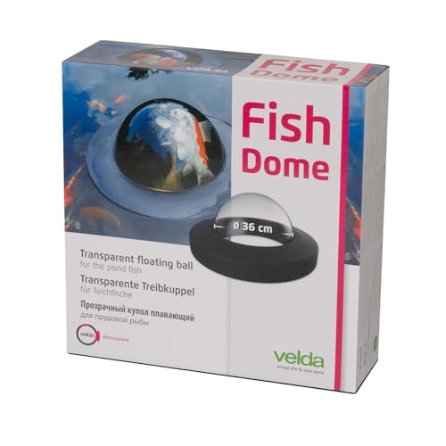 Velda 123503 Plexiglas-Kuppel zum Beobachten von Teichfischen, Ø 35 cm, Floating Fish Dome M