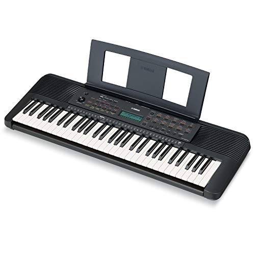 YAMAHA Tragbares Yamaha-Keyboard PSR-E273 — Starter-Keyboard mit 61 empfindlichen Tastenanschlägen, inklusive Gutschein für 2 Online-Musikkurse an der Yamaha Music School, in Schwarz