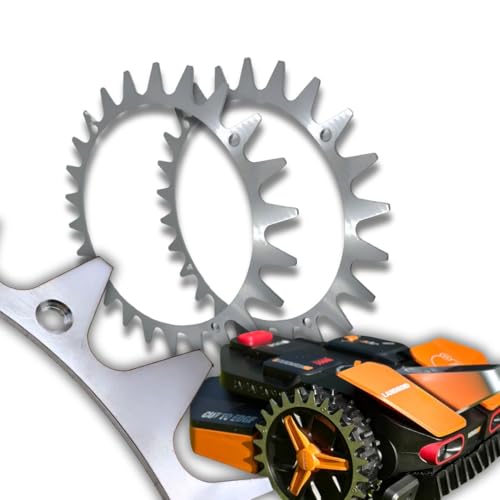 5M Energy Edelstahl Spikes kompatibel mit Worx Landroid L und Vision Traktionsverbesserung Rasenmäher Rasenroboter