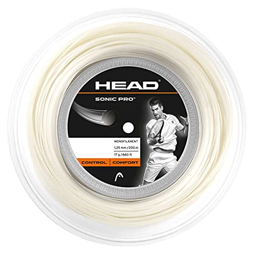 HEAD Herren sonic pro™ rol Tennis Saite, Weiß, 17 EU