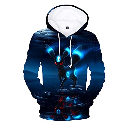 Bueuwe 2022 Hoodie lässiger 3D-Druck Hoodie Winter Fleece Anime Hoodie Sweatshirt Mode Plus Größe Jacke Mantel Pullover mit großen Taschen , Mehrfarbig , S