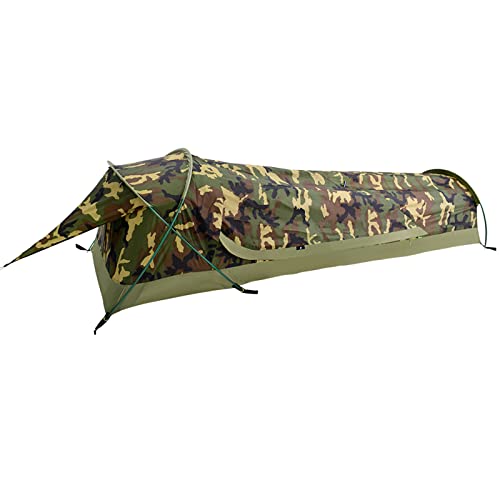GEERTOP Ultralight 1-Person wasserdichtes Bivy Zelt, grün, im Freien Schlafsack, Camping Bivvy Bag Decke wiederverwendbar für Outdoor Camping, Wandern, wasserdicht (Camouflage)