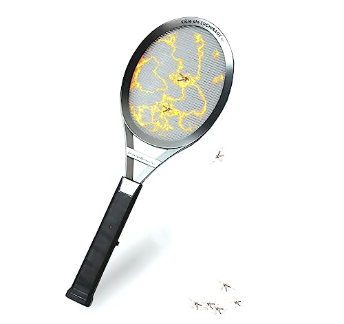 InsektenSchröter 7901 Elektrische Fliegenklatsche inkl. Tragetasche Insektenvernichter Fliegenfänger Insect Killer