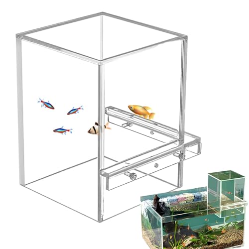 Aquarium-Aquarium – transparentes Acryl-Fischaufzugsbecken, leichte Fischschale | Umgedrehter Überwassertank, Wasserstandswartung für Aquarien, stilvolles Heimaquarium, Fischschale für Süßwasser